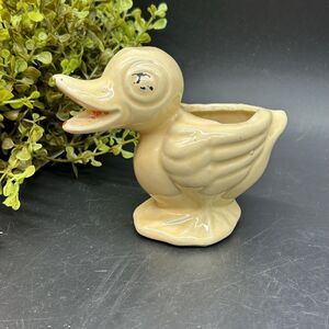 Sweet Vintage USA Duck Planter - Excellent Condition, 5" x 4"
